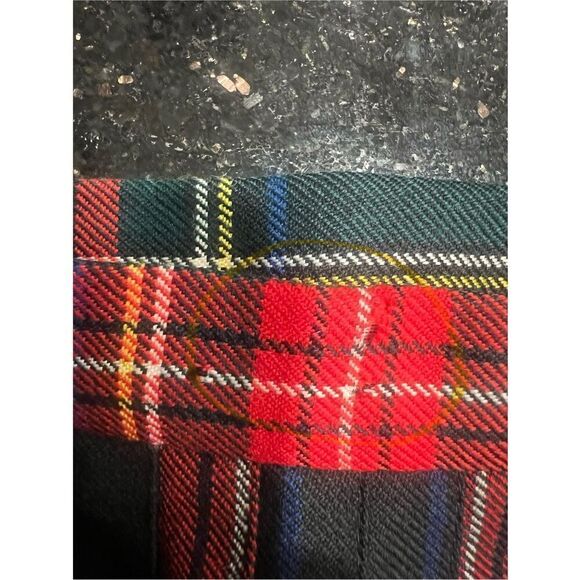 Charter Club Tartan Plaid Wool Wrap Skirt Schoolgirl Academia Girls size 7 - Picture 8 of 9